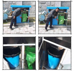 Penulis saat survey sampah di Korsel. Sumber: Dokpri