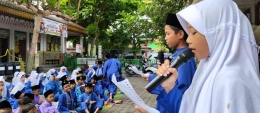Peringatan Maulid Nabi Muhammad SAW yang dilaksakan salah satu sekolah dasar di Kota Pekanbaru pada Jum'at (7/10/2022) - Foto: AkbarPitopang