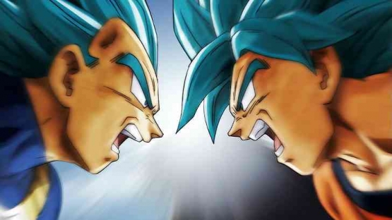 Son Goku versus Bezita (p4.wallpaperbetter.com)