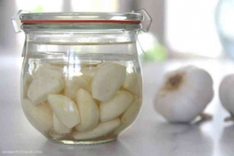 Ramuan herbal seduhan bawang putih dapat menetralisir sumbatan saluran ASI yang menggumpal (foto via mommypotamus.com)