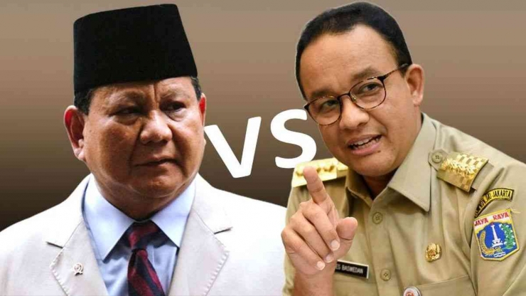 Ilustrasi Prabowo Subianto  VS Anies Baswedan, Foto Dok. DetikNews-Detik.com