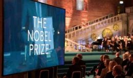  Hadiah Nobel diberikan dari  di Stockholm dan Oslo (Foto, AFP).