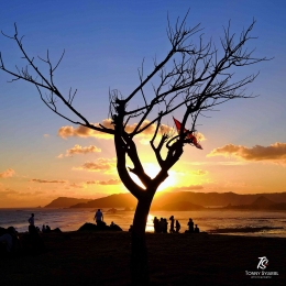 Sunset dari Bukit Merese- Lombok.| Sumber: dokumentasi pribadi
