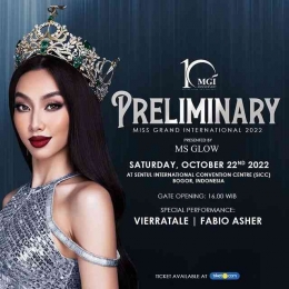 Malam Preliminary  Anniversary Miss Grand International 2022 (Sumber foto : Yayasan Dunia Mega Bintang/Instagram) 