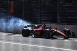 Leclerc's engine failure at Baku (motorsport.com)