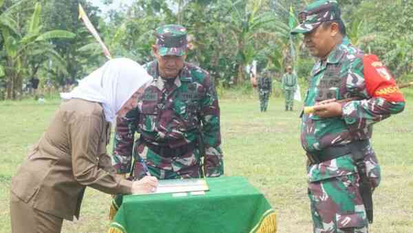TMMD Ke-115 di Bojonegoro Resmi Dibuka, Bupati Anna: Semangat Gotong Royong Bangun Desa (Dokpri)