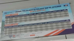 jadwal kereta Walahar di stasiun Cikarang, dokpri @hiquds