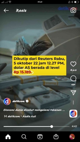 Dokpri level dolar dengan mata Indonesia