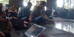 Sebagian peserta dari desa Moyo Hilir, kabupaten Sumbawa, daerah binaan WCS Indonesia. Dokpri