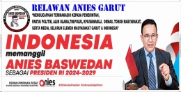 Spanduk Indonesia Memanggil Anies Baswedan Capres RI 2024, Foto Doc Alimudin Garbiz