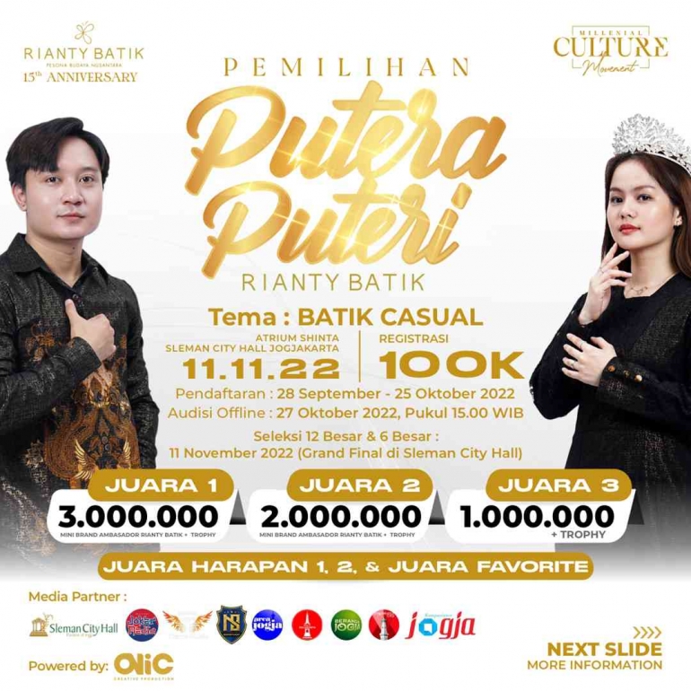 Yuk Meriahkan Pemilihan Putera-Puteri Rianty Batik dan Kompetisi Dance ...