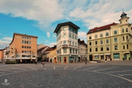Sisi lain dari Preseren Square, Ljubljana. Sumber: dokumentasi pribadi
