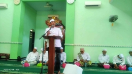 Ust.H.Khusnan Arif mewakili Ketua IPHI saat memberikan sambutan (dokpri)