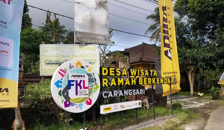 Landmark Desa Wisata Ramah Berkendara Carangsari/(dok pribadi).
