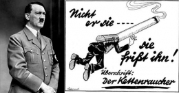 Sebuah poster kampanye Anti Tembakau buatan Partai Nazi