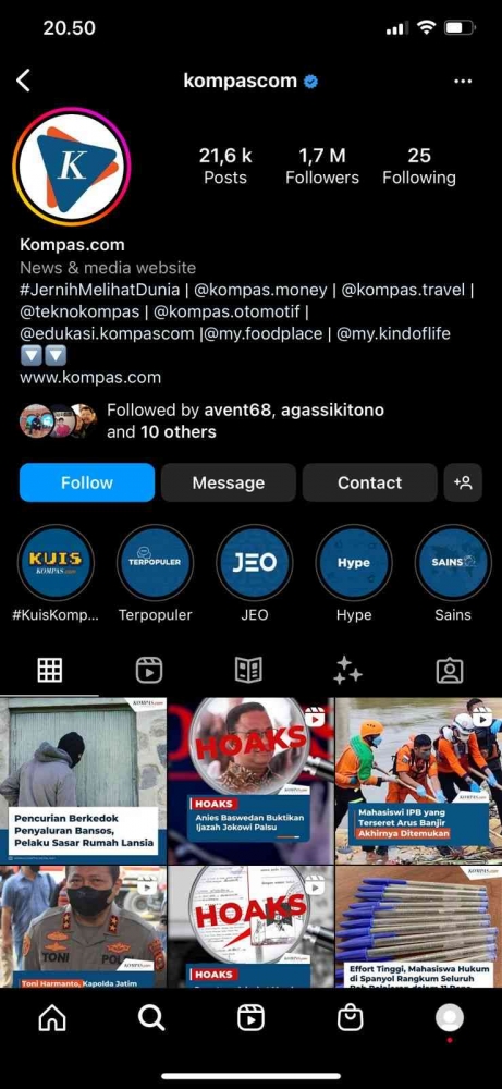Instagram Media Massa Kompas https://instagram.com/kompascom?igshid=YmMyMTA2M2Y=