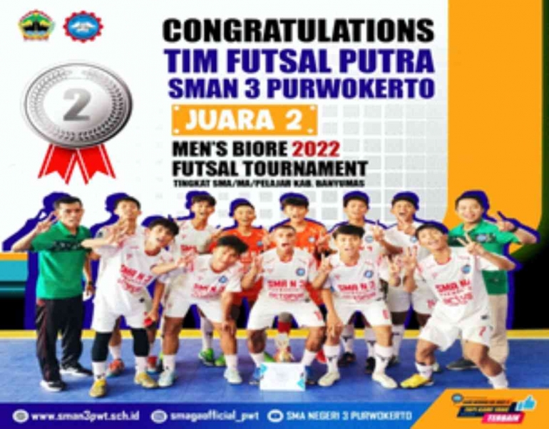 Tim Ganesha FC & Official | Illustrasi/Sumber Gambar Dokumentasi Tim Humas SMA Negeri 3 Purwokerto