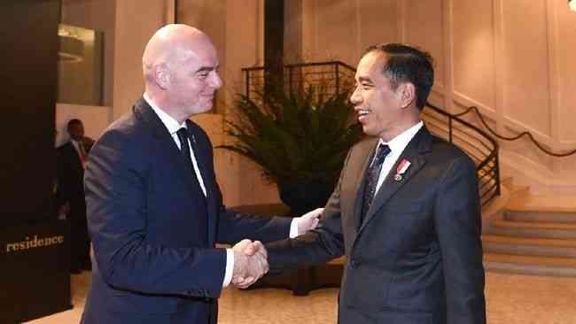 Presiden FIFA dan Presiden Jokowi bertemu di Istana Negara (Foto Dok.Biro Pers Istana).