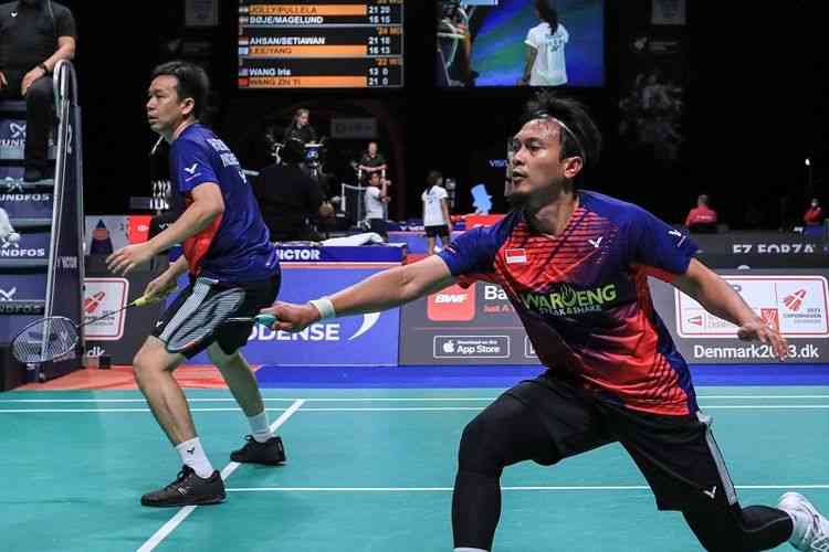 Tunggal putera Indonesia rontok di babak 32 besar Denmark Open 2022. | Sumber: Dok PBSI via KOMPAS.COM