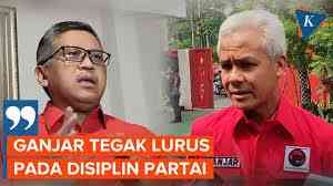 Sekjen PDIP Hasto Kristiyanto Dan Ganjar Pranowo, Sumber Foto YouTube Kompas.com