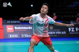 Potret Anthony Sinisuka Ginting. Sumber: Badminton Indonesia/PBSI