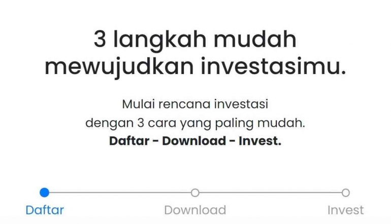 Investasi mudah hanya dengan 3 tahap di SFAST (sumber gambar: sfast.id)
