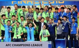 Klub raksasa Korea, Jeonbuk Motors saat merayakan juara liga Champions Asia 2016 (foto: the-afc.com) 