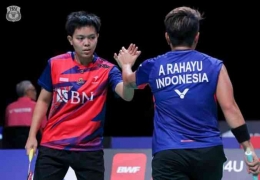 Ganda putri Indonesia, Apriyani/Siti Fadia gagal melangkah ke babak semifinal Denmark Open 2022 - Dok. PBSI
