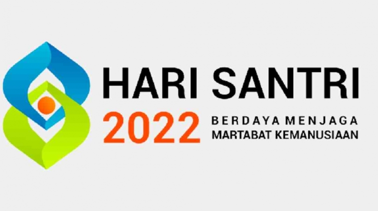 Logo peringatan hari santri nasional tahun 2022 sumber gambar detik.com