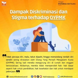 Dampak Diskriminasi dan Stigma terhadap OYPMK. (Ilustrasi: Instagram @nlrindonesia)
