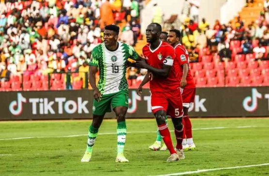 Taiwo Awoniyi tampil untuk Nigeria di AFCON 2021. FOTO: Imago/Shengolpixs/Tobi Adepoju 