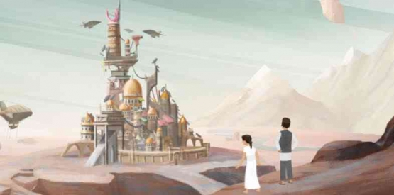 Gambaran yang indah tentang tempat pertemuan Rumi dan Lamya (sumber gambar: Film Thread) 