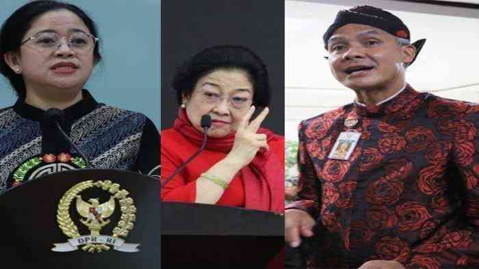 Megawati Diantara Puan Maharani Dan Ganjar Pranowo, Foto Dok. Tribun Pontianak