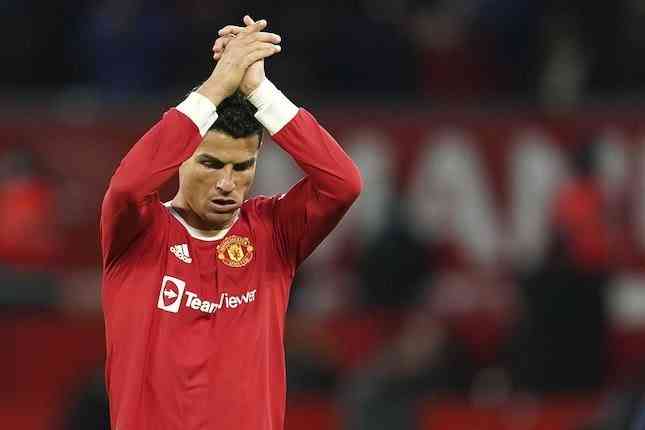 Cristiano Ronaldo berseragam Manchester United (sumber: bola.net/Ari Prayoga)