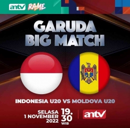 ANTV menyiarkan laga melawan Moldova (Foto Instagram.Com/ANTV)