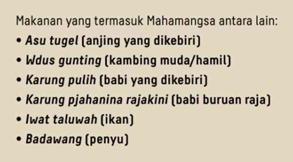 Makanan mewah pada masa itu (Sumber: interaktif.kompas.id)