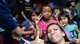 Keseruan Bersama Penari Cilik di Kampung Labirin (dokumentasi pribadi)
