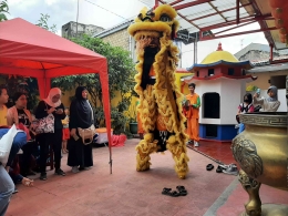 Disambut Barongsai (dok. Yayat)