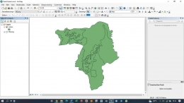 Progres Pembuatan Peta Potensi Desa Botoputih dengan Software ArcGIS (Dokumentasi Pribadi, 2022)