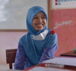 Siti Saudah memilih mengajar di pelosok Indonesia (Foto:Lex) 