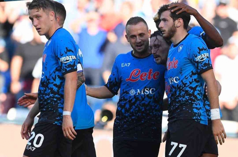 Napoli meraih kemenangan kala menghadapi Sassuolo di Serie A 2022/2023. (twitter.com/sscnapoli)