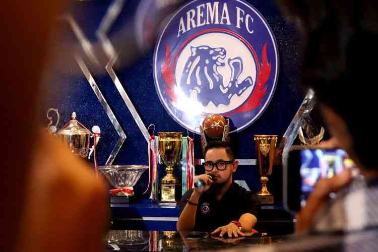 Pengusaha muda Gilang Widya Pramana menyatakan mundur sebagai presiden klub Arema FC pada 29 Oktober 2022 (Sumber foto: Kompas.com/Suci Rahayu)