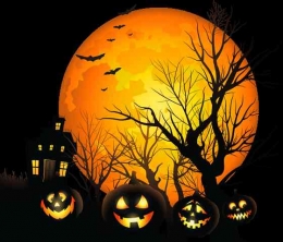 Ilustrasi Malam Halloween. Sumber: pngegg.com