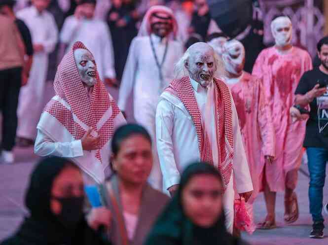 Jika dulu Halloween dilarang di Arab Saudi, kini acara itu justru menjadi hiburan tersendiri. | Sumber: Arab News