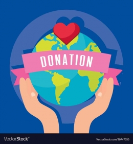 Ilustrasi Donasi untuk Bumi (VektorStock)