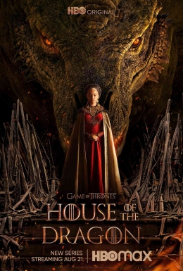Poster serial House of The Dragon yang tayang di streaming HBO Max (sumber foto : IMDb)