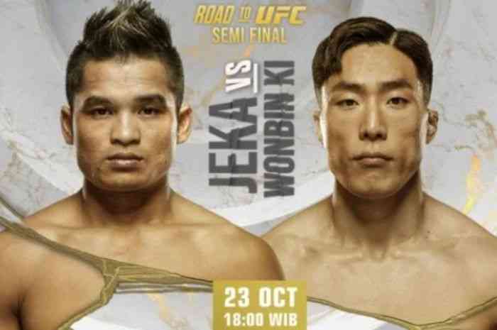 Gambar 1. Poster Resmi UFC Jeka Saragih VS Won Bin Ki Pada Ajang Road to UFC Semi Final (Sumber: UFC)