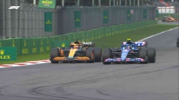 Ricciardo overtakes Ocon for P7 (F1 TV)