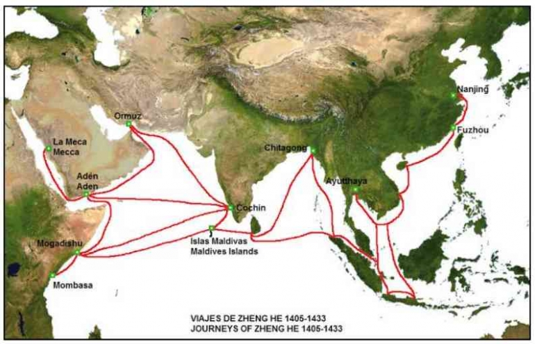 Cheng Ho Map Java Cheng-Ho: Tujuh Ekspedisi Menjelajahi Samudra Bukti Cinta pada ...