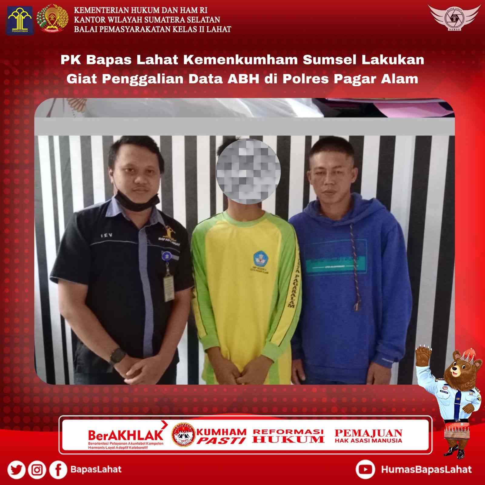 PK Bapas Lahat Kemenkumham Sumsel Lakukan Giat Penggalian Data ABH Di ...